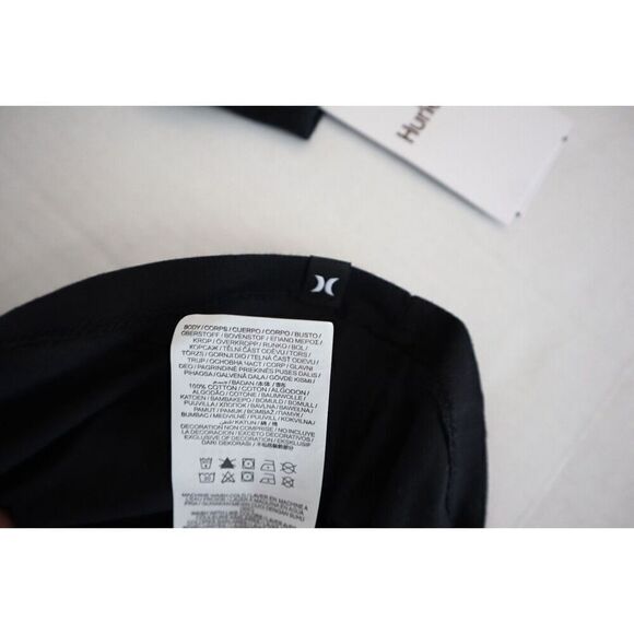 Hurley 3HL1640487 Juniors' Sz L Caviar Black Max Boyfriend Long Sleeve T-Shirt - Picture 5 of 9